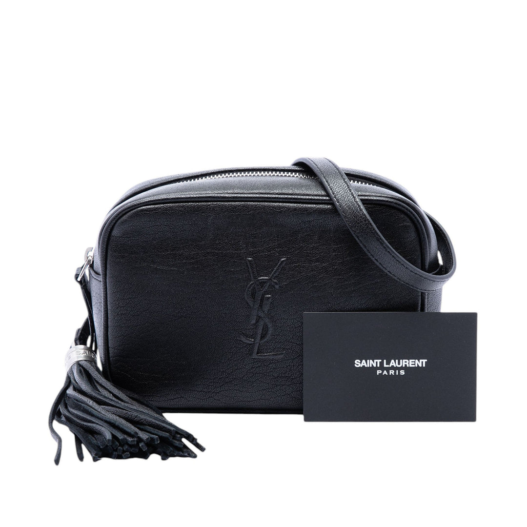 Saint Laurent Cuir d’agneau Monogram Lou Pompon Sac ceinture