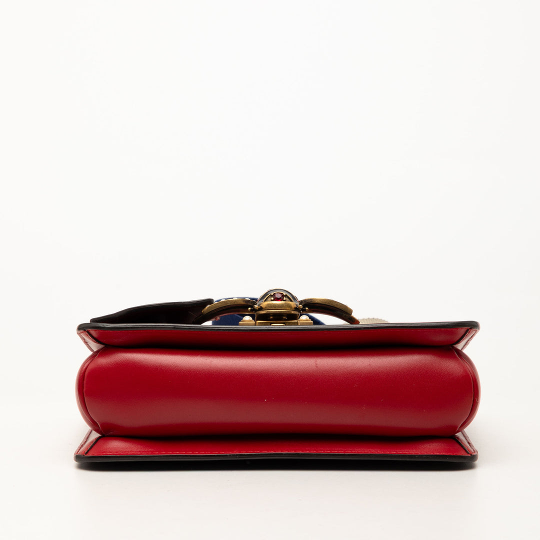 Gucci Medium Cuir de veau Queen Margaret à rabat Sac bandoulière Multi