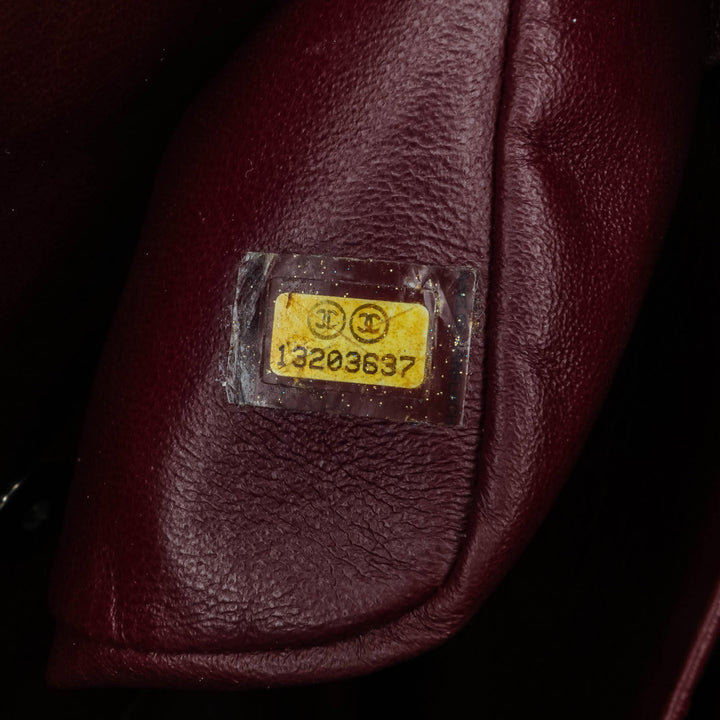 Jumbo Classic Lambskin Single Flap Black - Gaby Paris