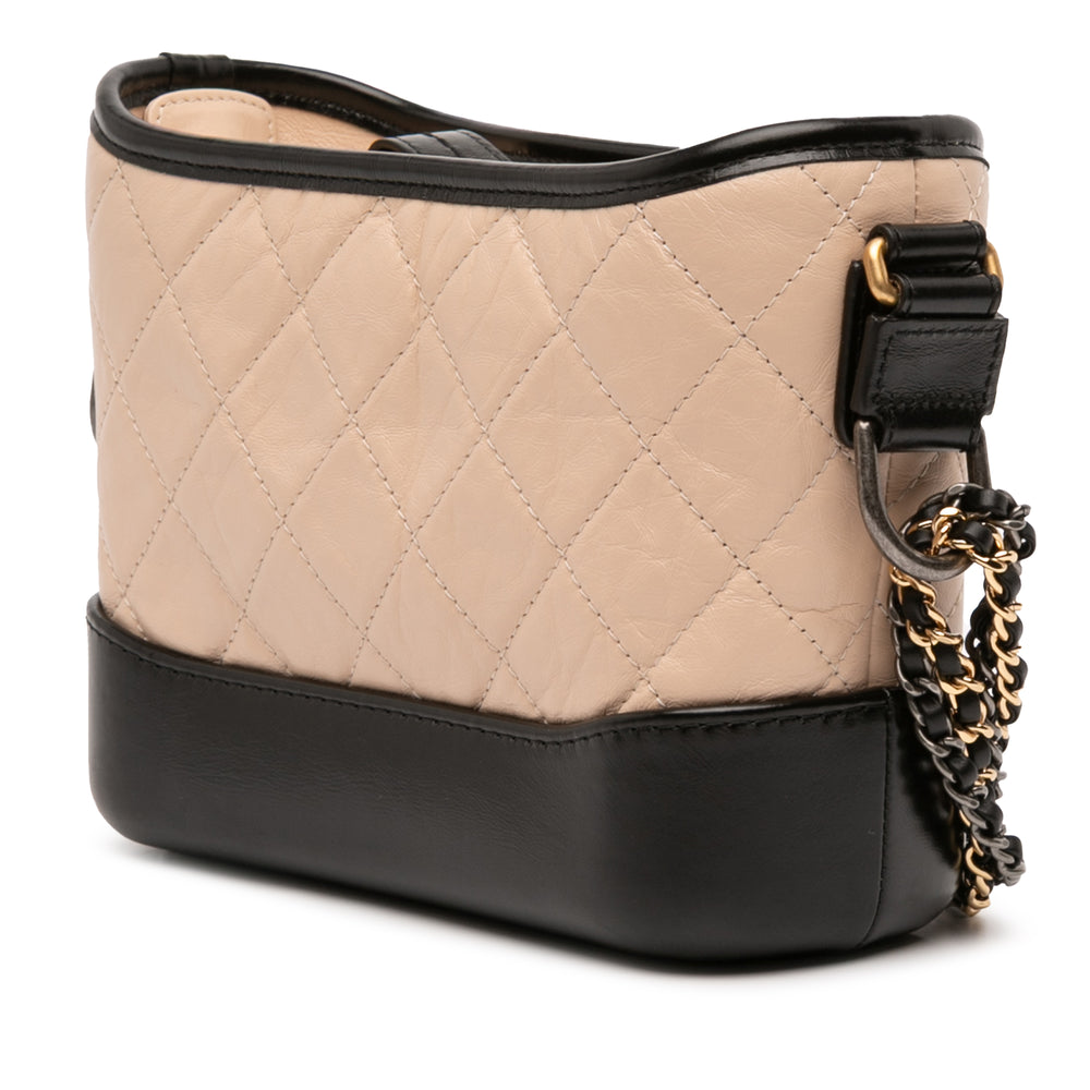 Chanel Small Quilted Aged Cuir de veau Gabrielle Hobo Marron – GABY PARIS Authentique