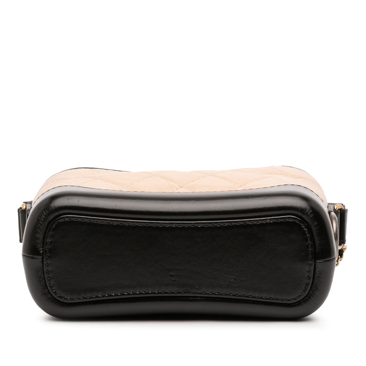 Chanel Small Quilted Aged Cuir de veau Gabrielle Hobo Marron – GABY PARIS Authentique