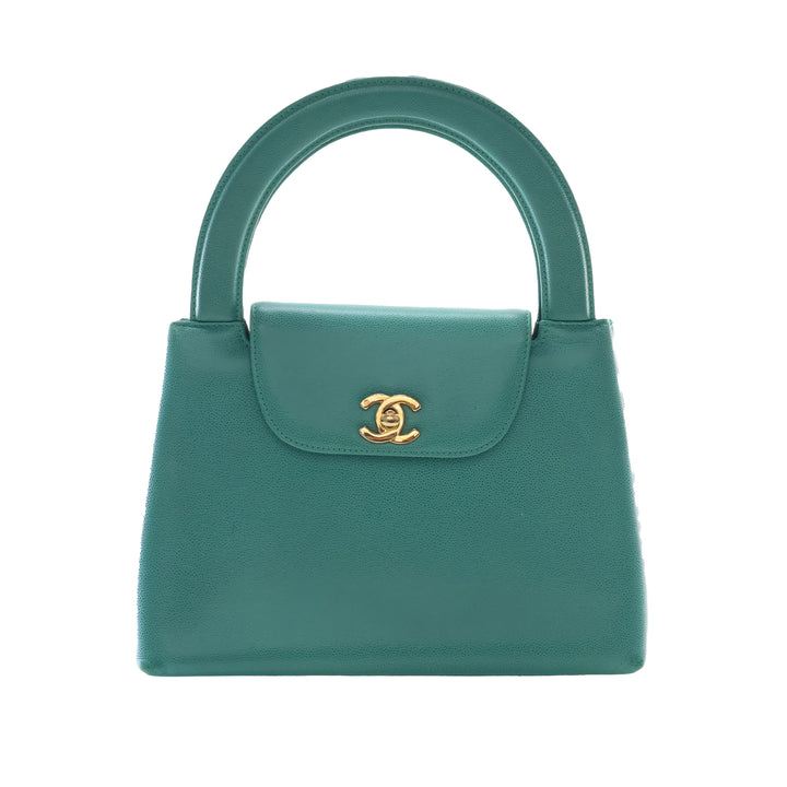Chanel CC Kelly à rabat Cuir caviar