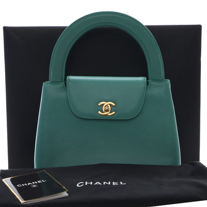 Chanel CC Kelly à rabat Cuir caviar