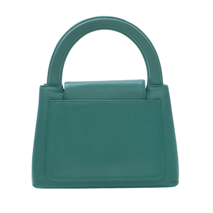 Chanel CC Kelly à rabat Cuir caviar