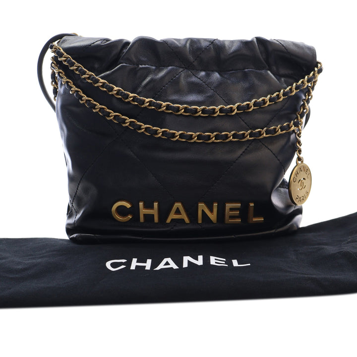 Chanel Mini brillant Cuir de veau 22 Sac à main