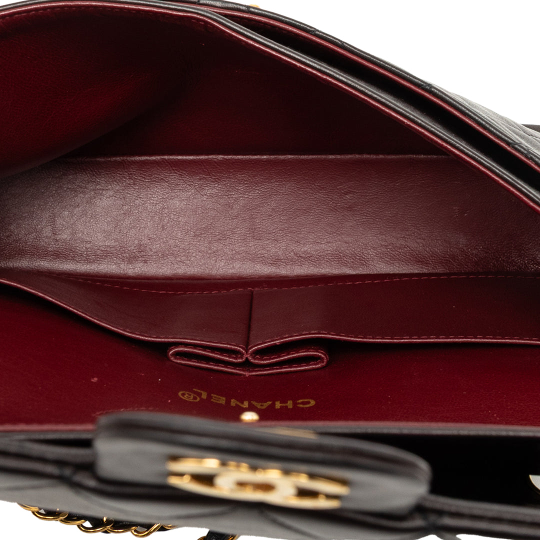 Chanel Medium Classic Cuir d’agneau Double rabat