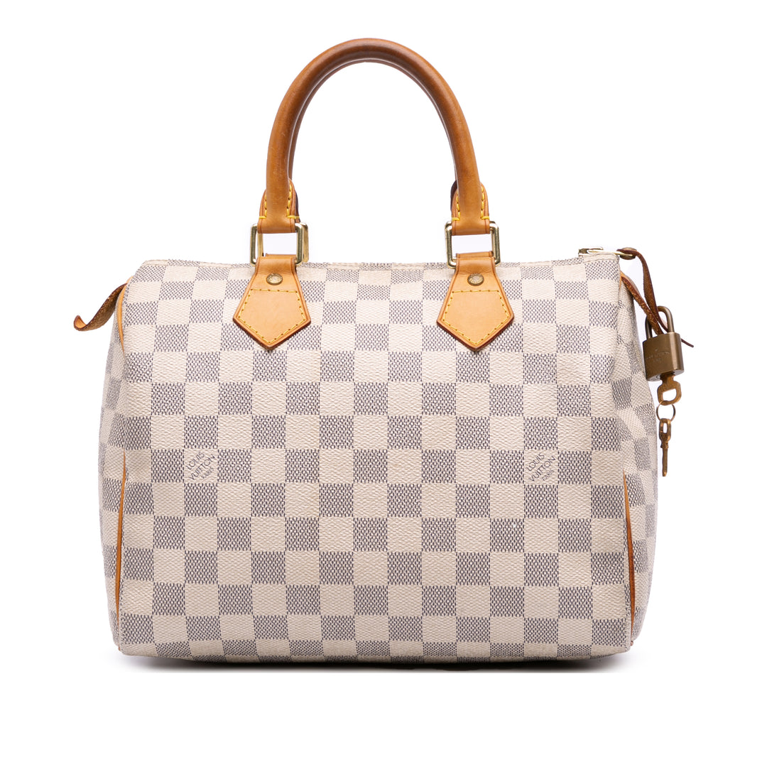 Damier Azur Speedy 25 White - Gaby Paris