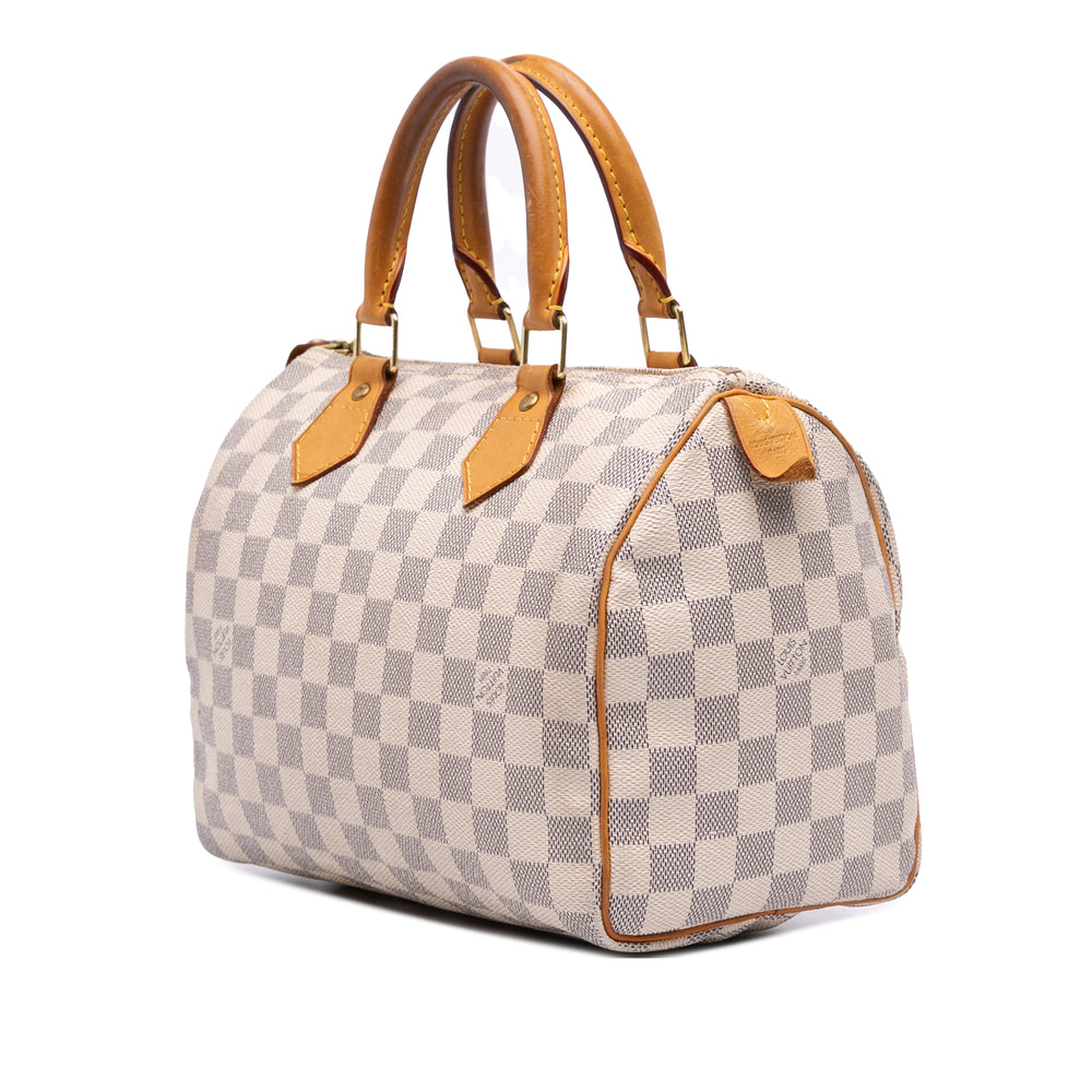 Damier Azur Speedy 25 White - Gaby Paris