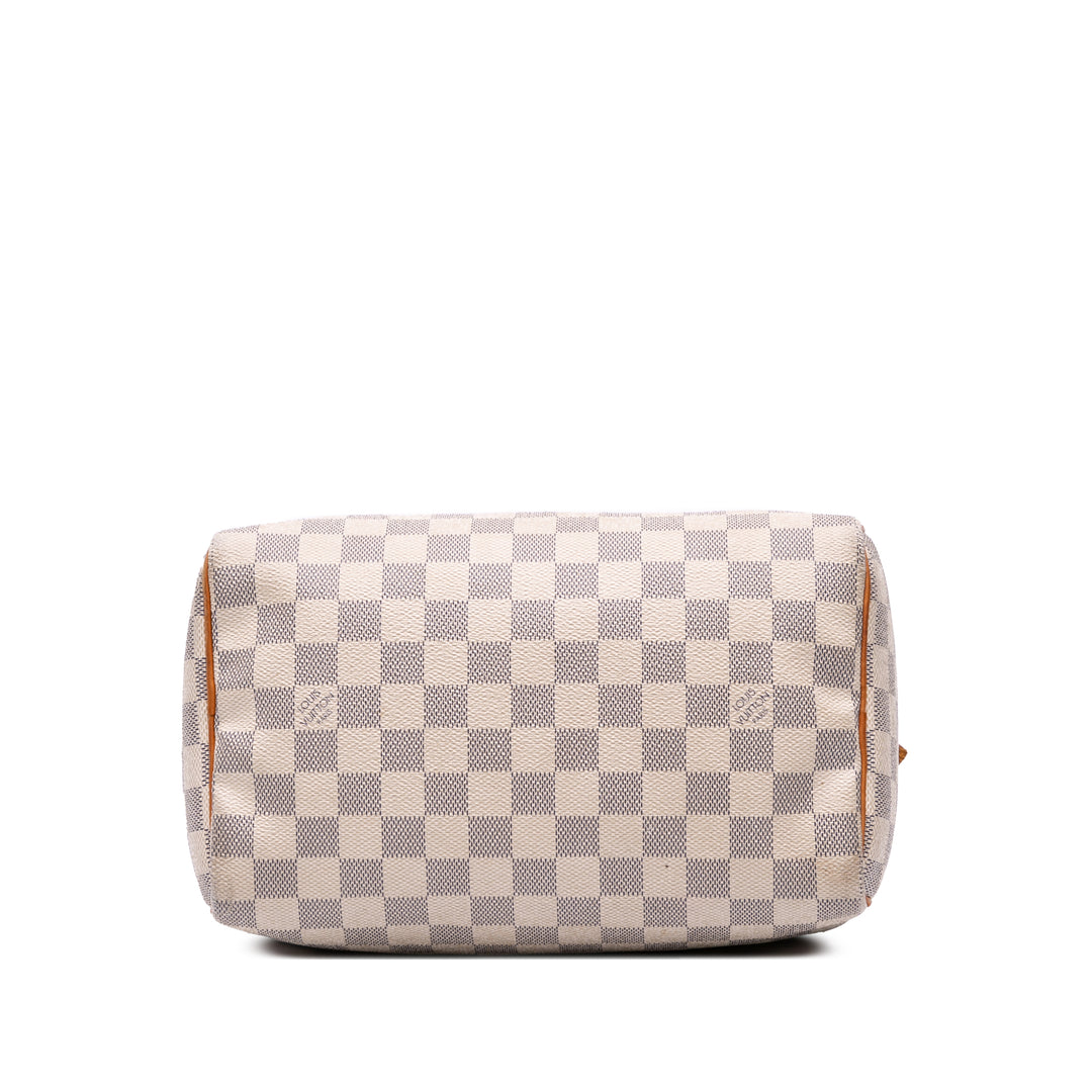 Damier Azur Speedy 25 White - Gaby Paris
