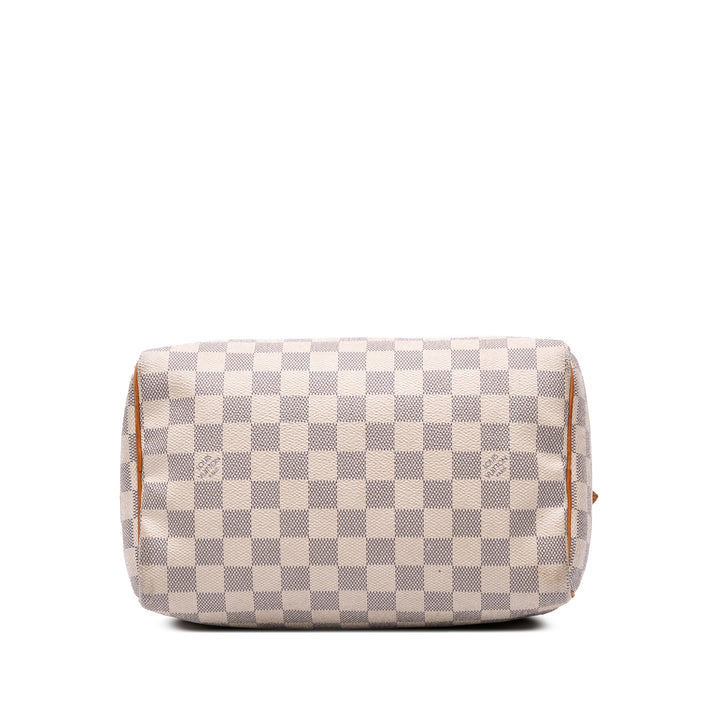 Damier Azur Speedy 25 White - Gaby Paris