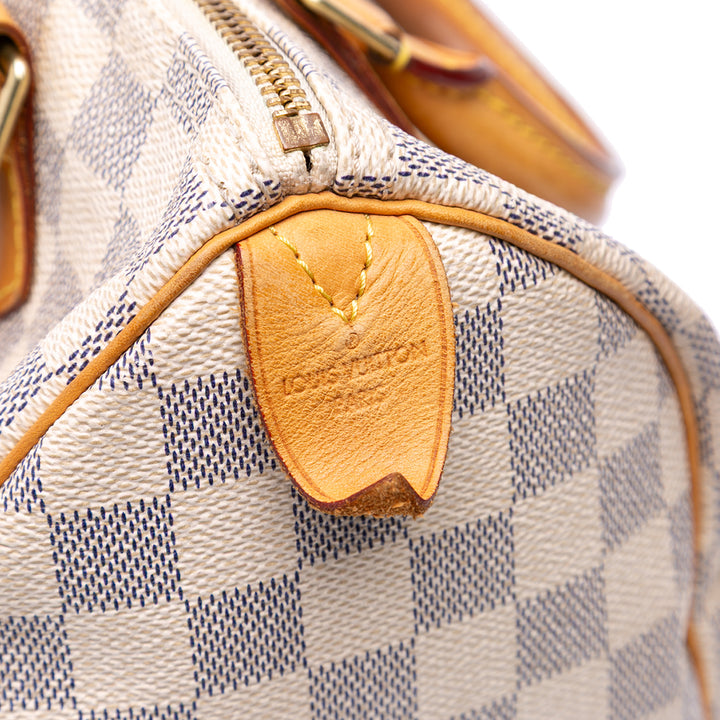 Damier Azur Speedy 25 White - Gaby Paris
