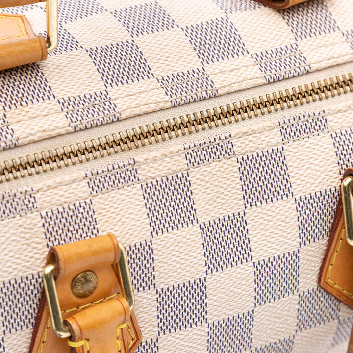 Damier Azur Speedy 25 White - Gaby Paris