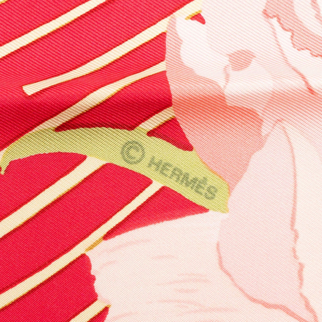 Hermès Les Pivoines Foulard 90 Multi Multicolore – vue 4 – GABY PARIS
