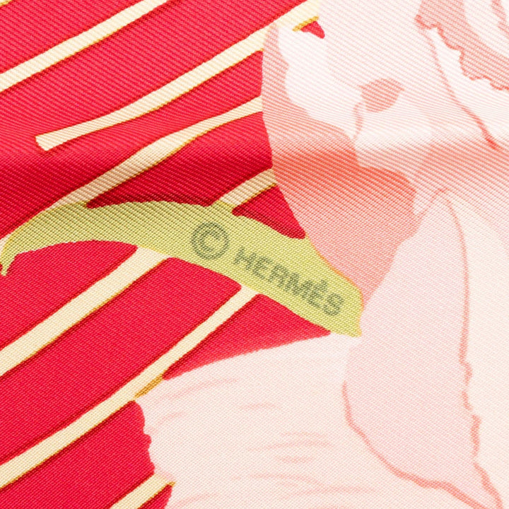 Hermès Les Pivoines Foulard 90 Multi Multicolore – vue 4 – GABY PARIS