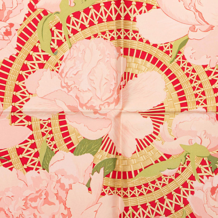 Hermès Les Pivoines Foulard 90 Multi Multicolore – vue 7 – GABY PARIS