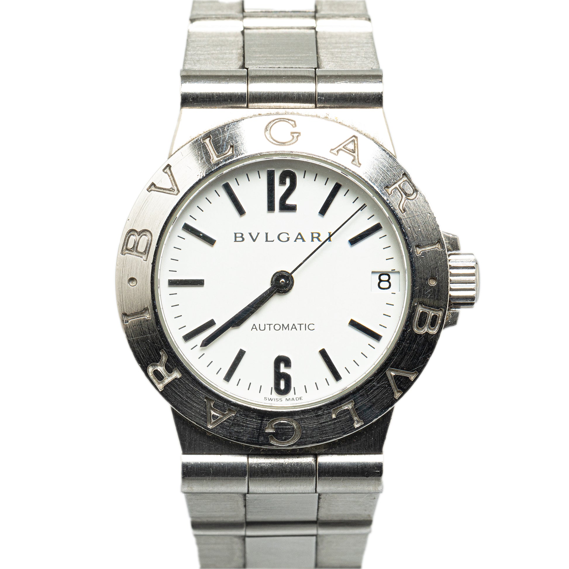 Automatic Stainless Steel Diagono Watch Silver - Gaby Paris