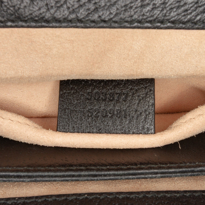 Gucci Small Cuir de veau Ophidia Chain Sac porté croisé Noir