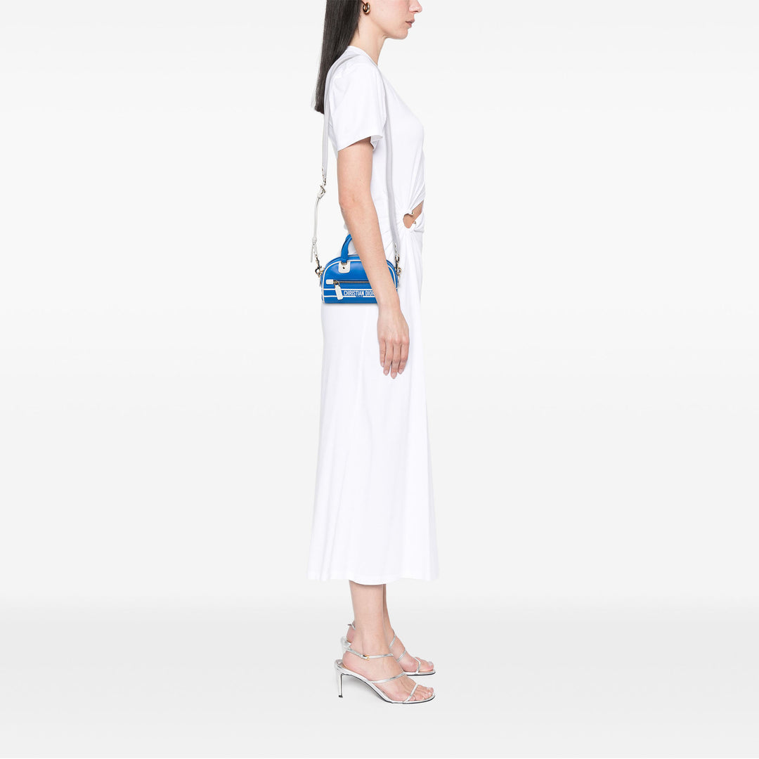 Dior Sac à main Dior Vibe Zippé bowling Micro Bleu – vue 5 – GABY PARIS