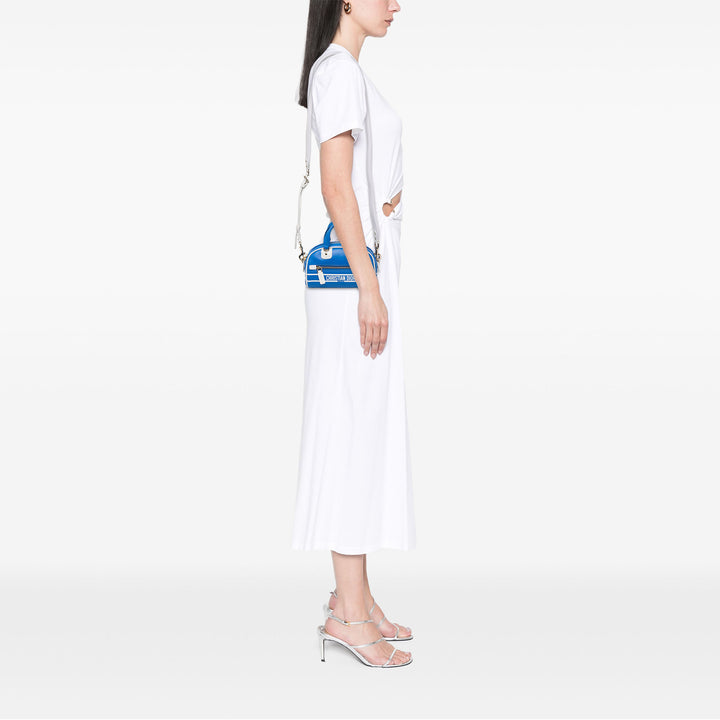 Dior Sac à main Dior Vibe Zippé bowling Micro Bleu – vue 5 – GABY PARIS