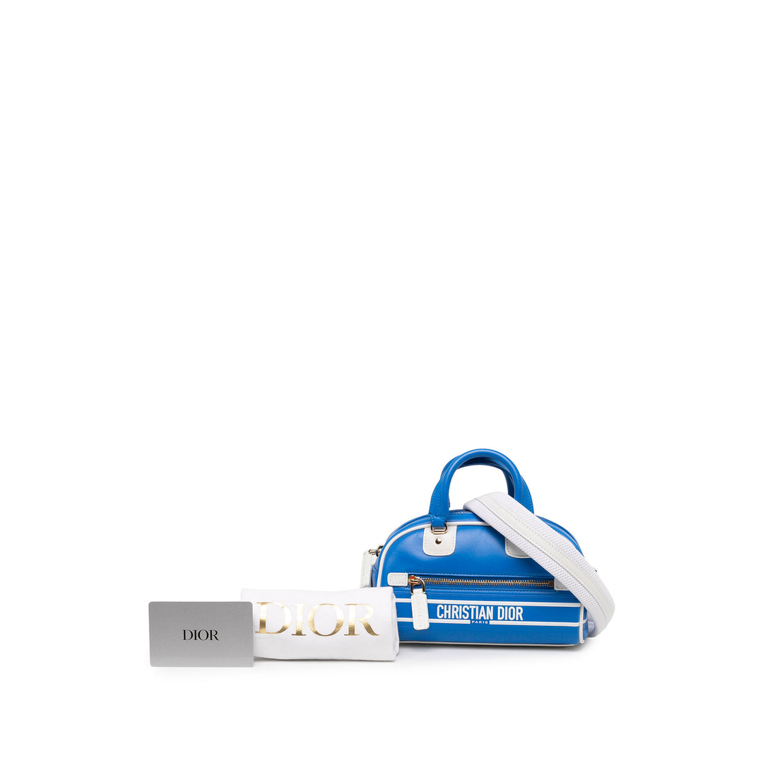 Dior Sac à main Dior Vibe Zippé bowling Micro Bleu – vue 6 – GABY PARIS