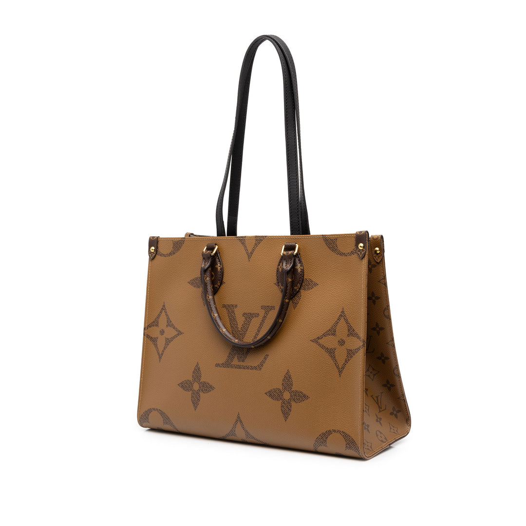 Louis Vuitton Giant OnTheGo MM Monogram Reverse Marron
