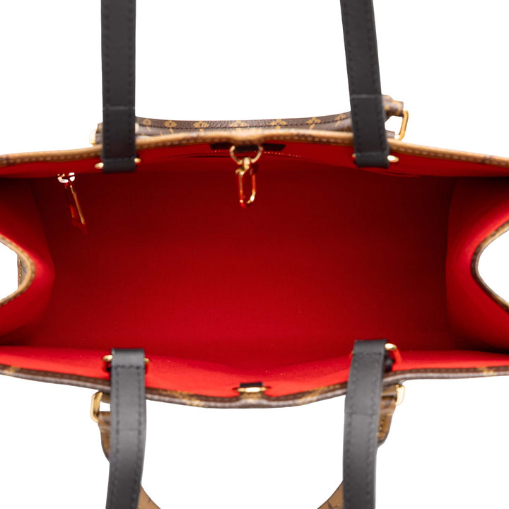 Louis Vuitton Giant OnTheGo MM Monogram Reverse Marron