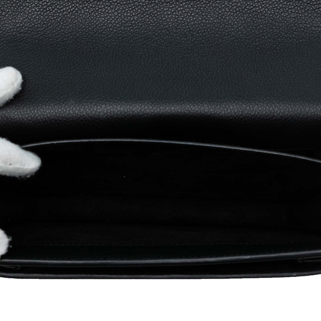 Saint Laurent Medium Grained Cuir de veau Monogram Sunset Sac porté croisé Noir – GABY PARIS Authentique