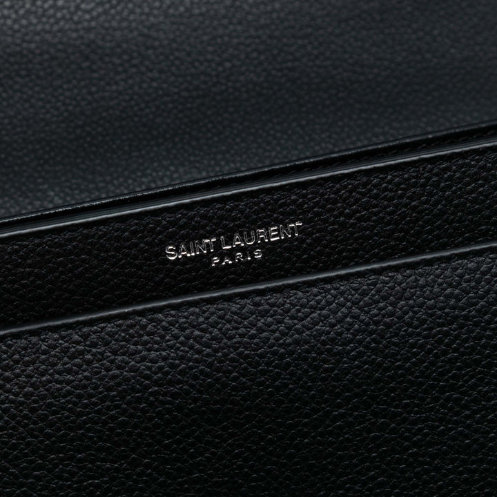 Saint Laurent Medium Grained Cuir de veau Monogram Sunset Sac porté croisé Noir – GABY PARIS Authentique
