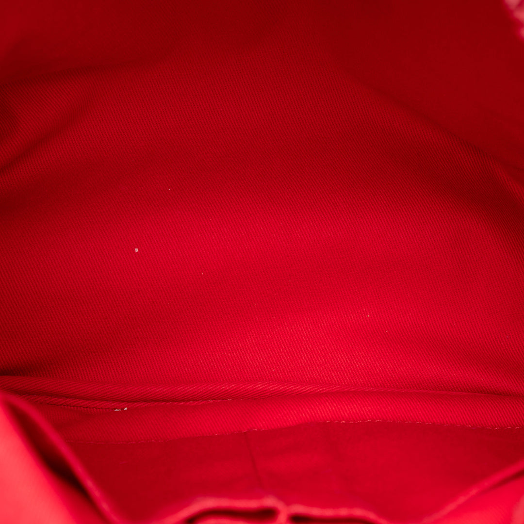 Chanel Matelassé Poche avant Fringe Sac à dos Rouge