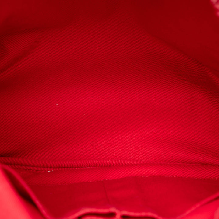 Chanel Matelassé Poche avant Fringe Sac à dos Rouge