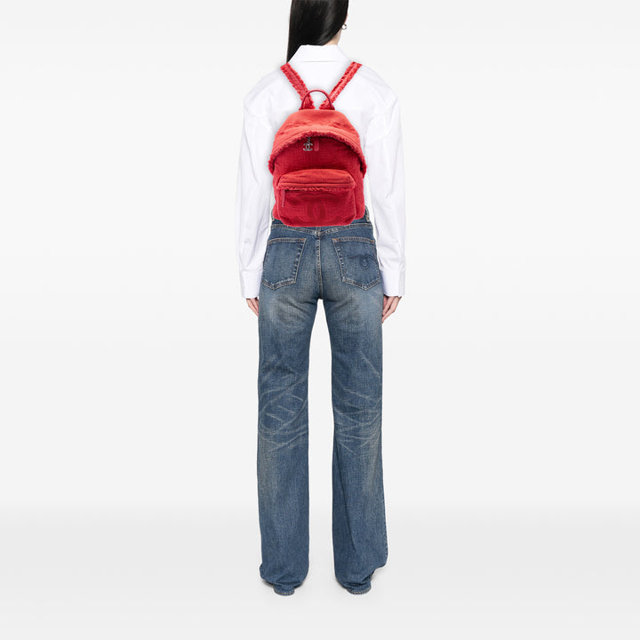 Chanel Matelassé Poche avant Fringe Sac à dos Rouge