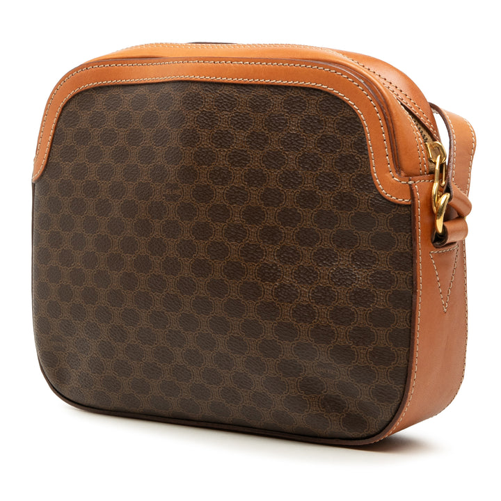 Celine Macadam Sac Toile enduite Marron – vue 2 – GABY PARIS
