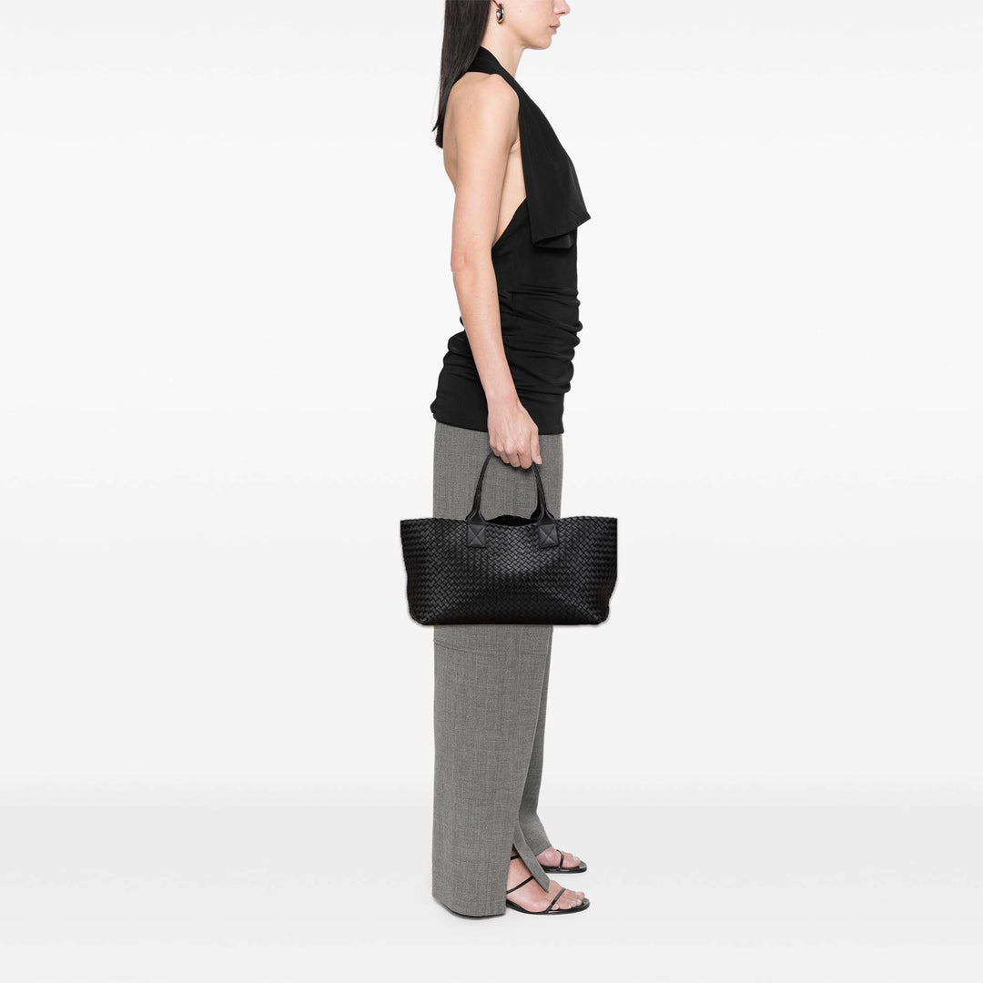 Bottega Veneta Medium Cuir d’agneau Intreccio Cabat Cabas