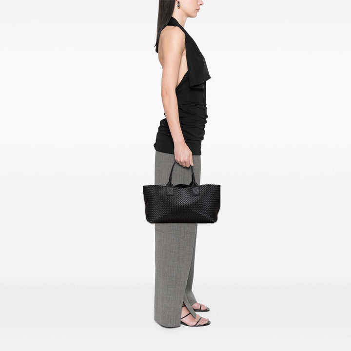 Bottega Veneta Medium Cuir d’agneau Intreccio Cabat Cabas