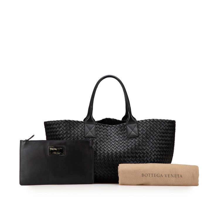 Bottega Veneta Medium Cuir d’agneau Intreccio Cabat Cabas