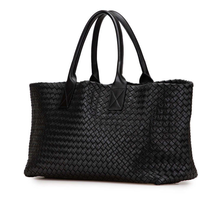 Bottega Veneta Medium Cuir d’agneau Intreccio Cabat Cabas