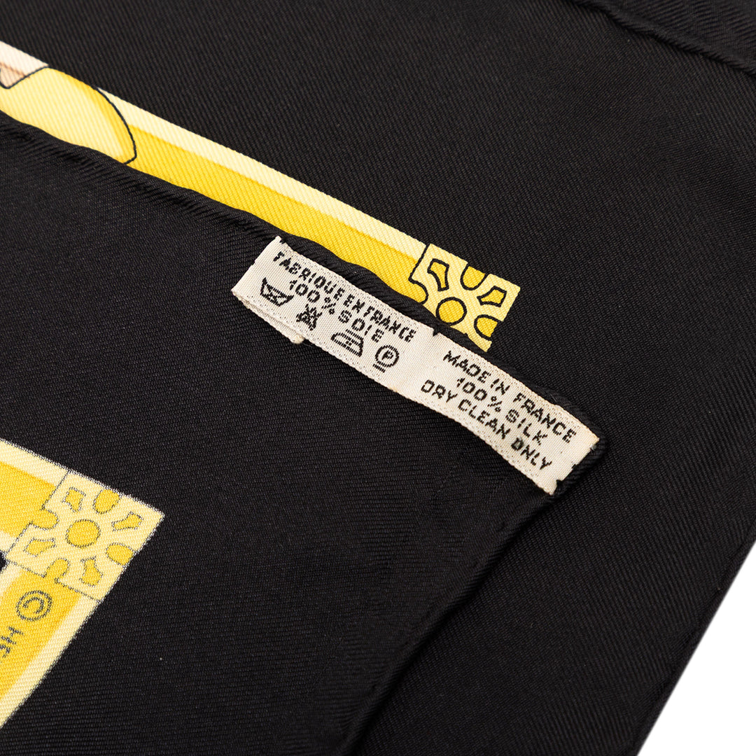 Les Muserolles Foulard 90 Noir