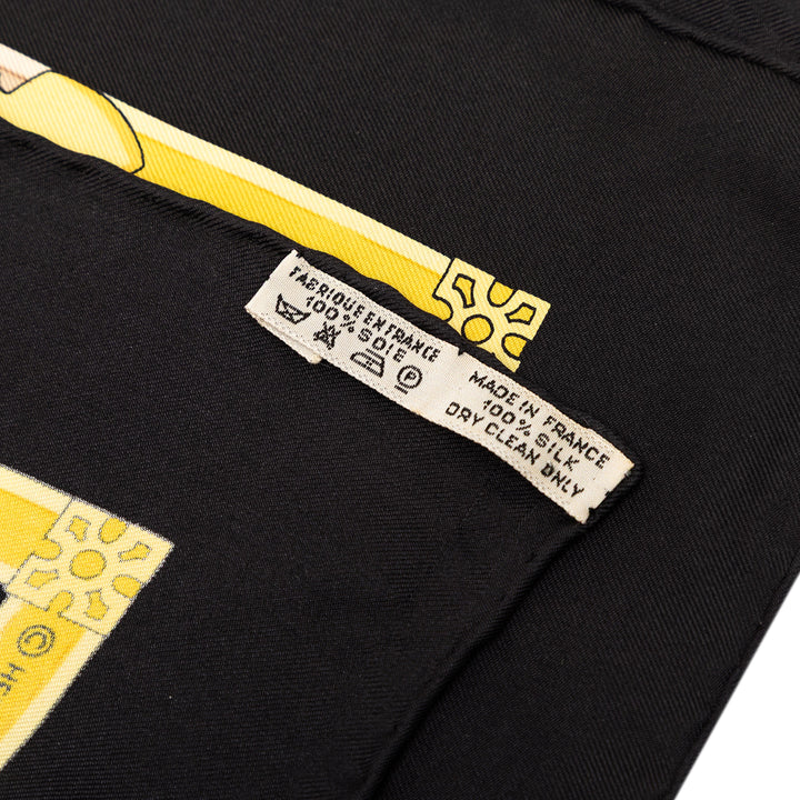 Les Muserolles Foulard 90 Noir