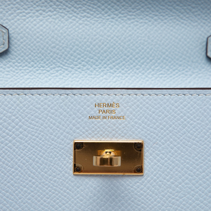 Hermès Kelly To Go Portefeuille Epsom Bleu