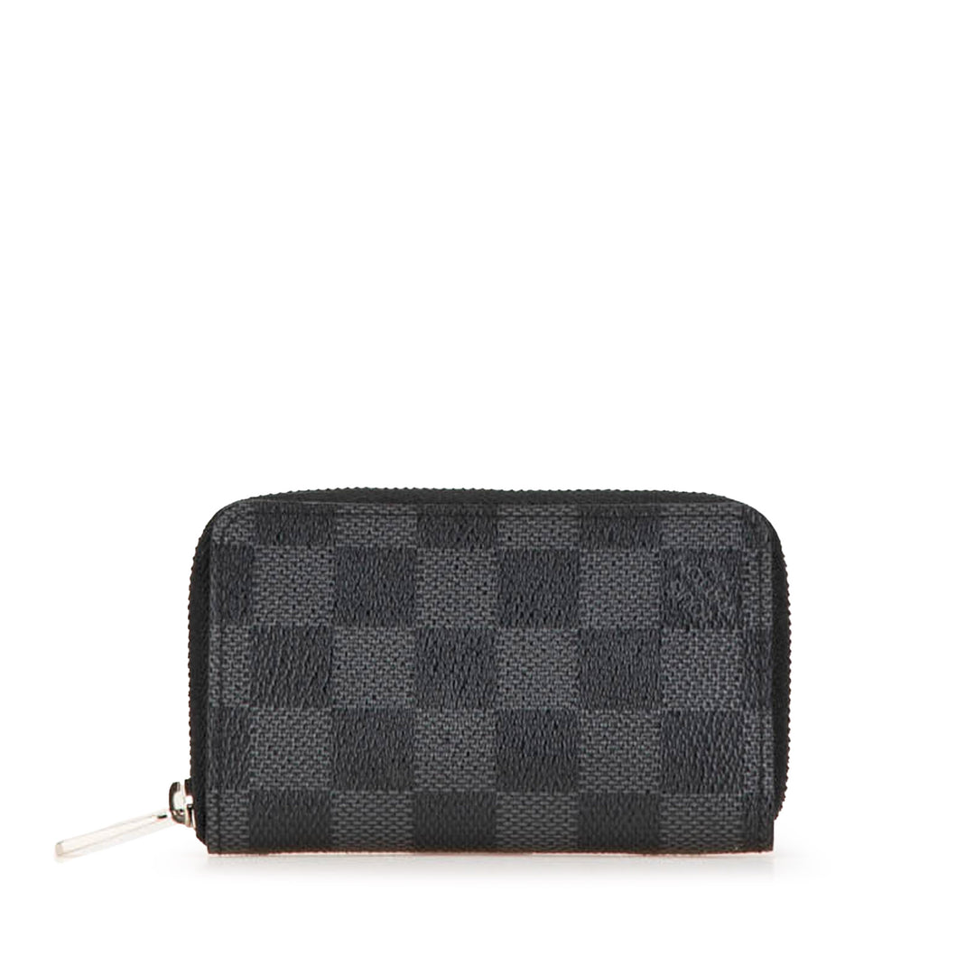 Damier Graphite Zippy Coin Pouch Black - Gaby Paris