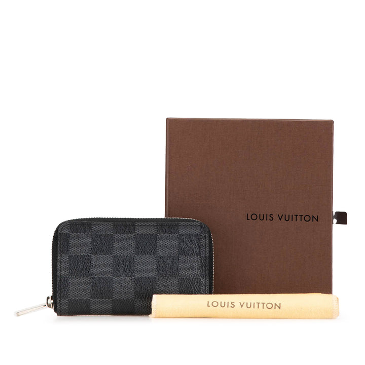 Damier Graphite Zippy Coin Pouch Black - Gaby Paris