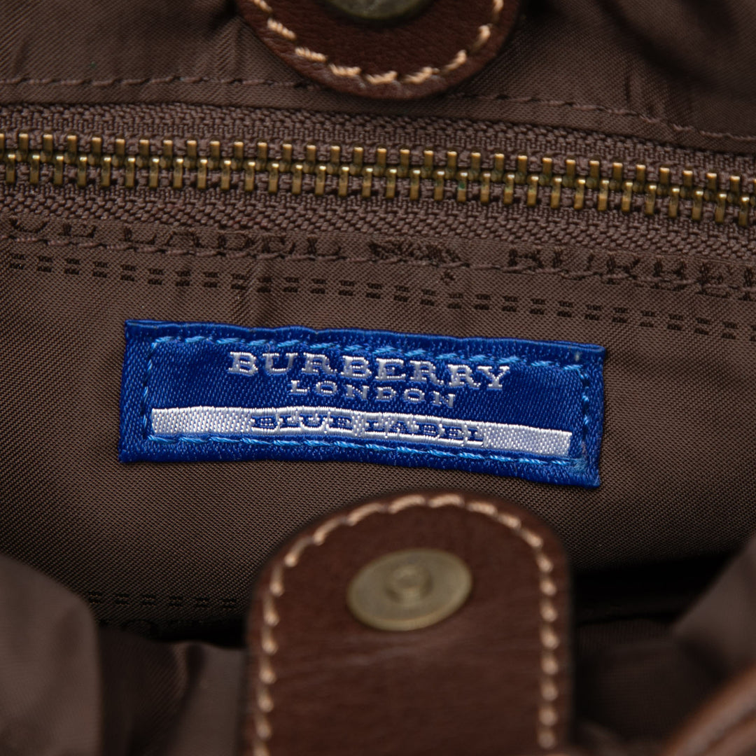 Burberry Sac bandoulière Supernova Check à cordon Marron – vue 5 – GABY PARIS