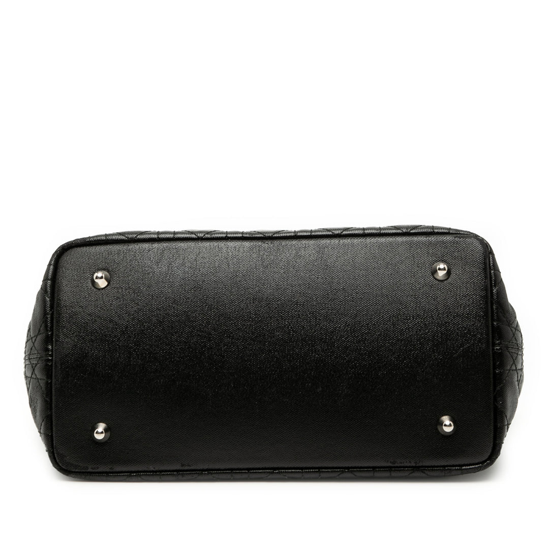 Dior Mini Coated Toile Cannage Panarea Cabas