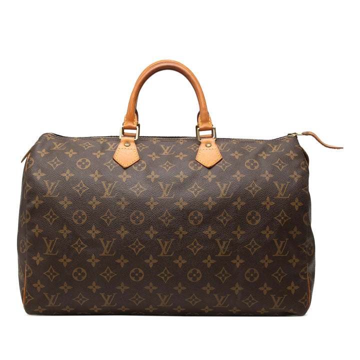 Louis Vuitton Sac à main Speedy 40 Monogram Marron – vue principale – GABY PARIS