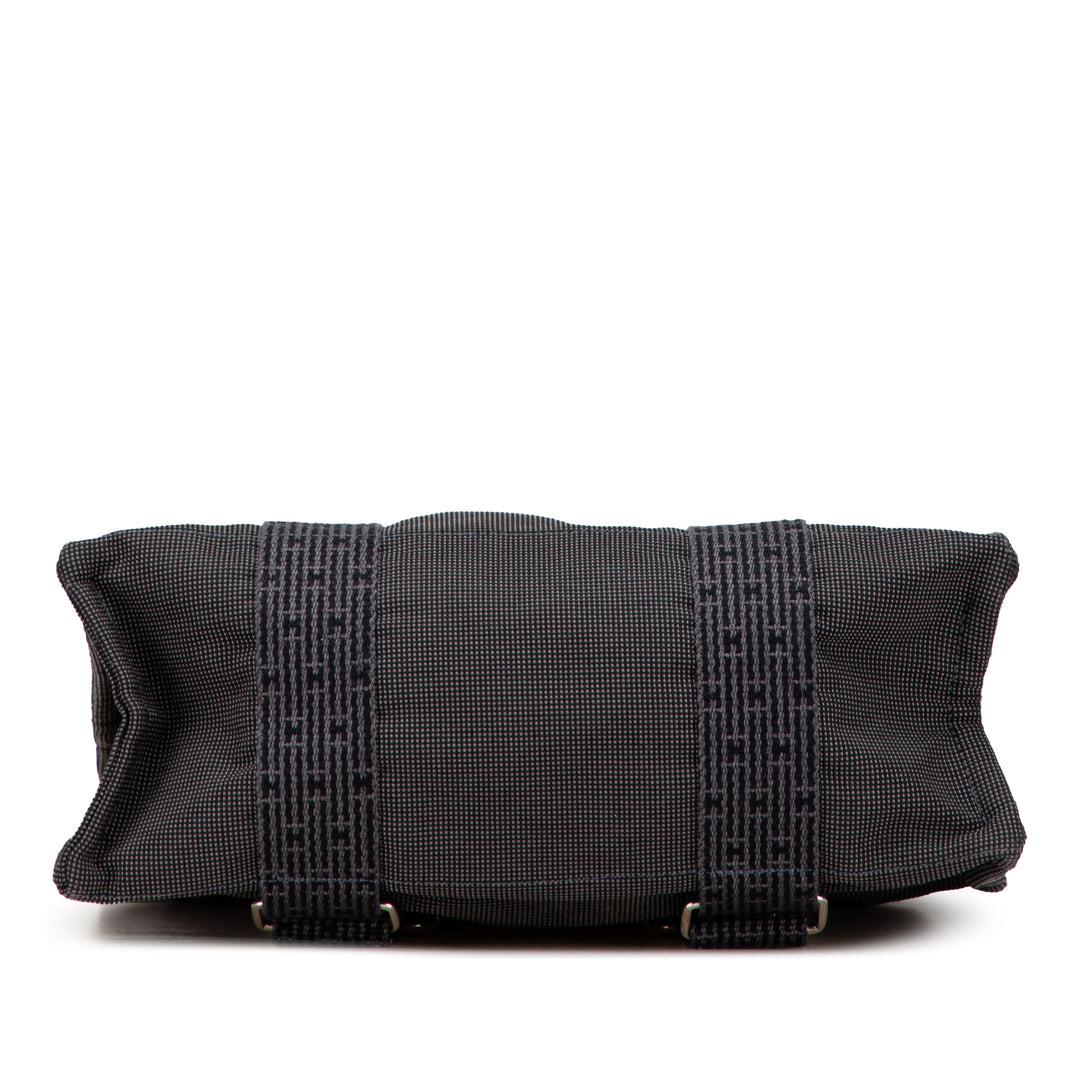 Hermès Toile Herline Sac à dos MM Gris