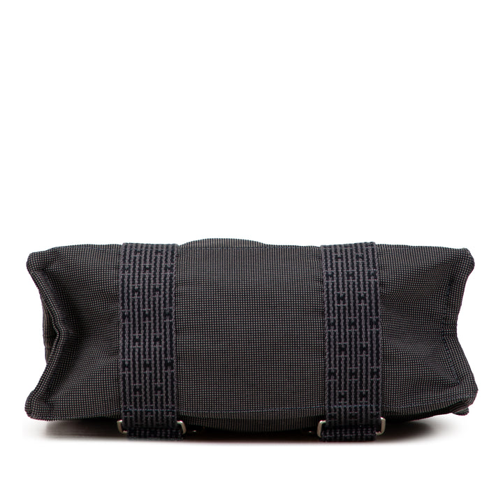Hermès Toile Herline Sac à dos MM Gris