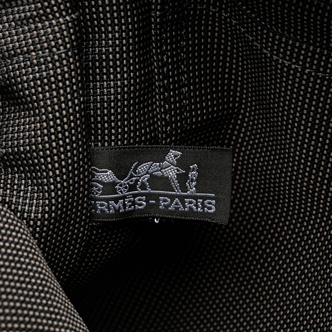 Hermès Toile Herline Sac à dos MM Gris