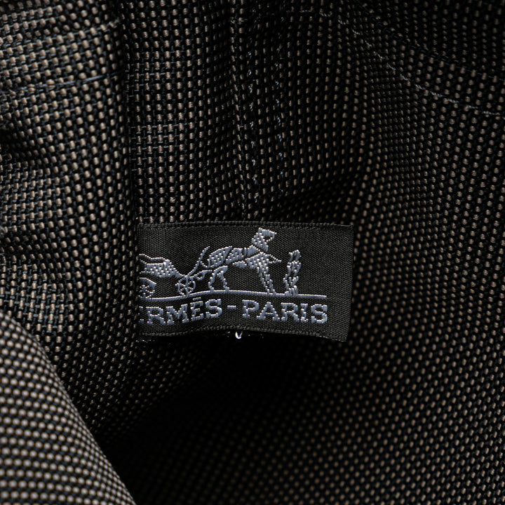 Hermès Toile Herline Sac à dos MM Gris