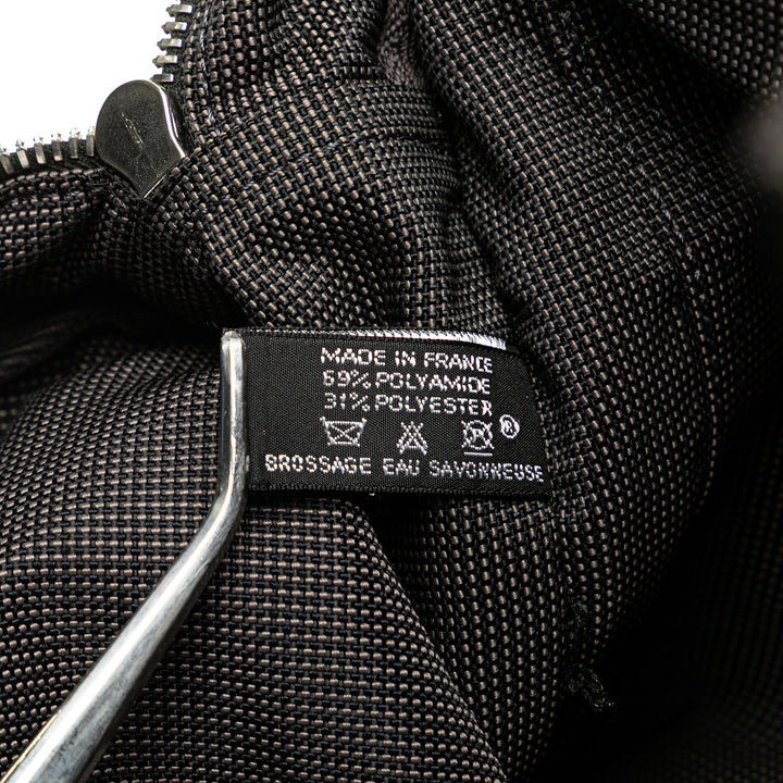 Hermès Toile Herline Sac à dos MM Gris