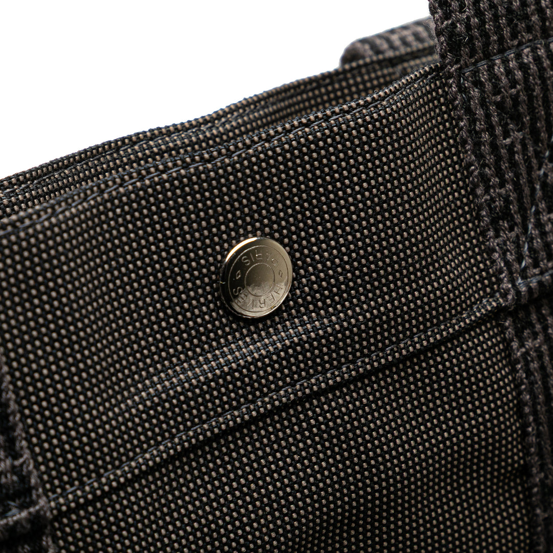 Hermès Toile Herline Sac à dos MM Gris
